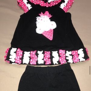 Rare Edition Ice Cream set(pants have pink ruffles as well)